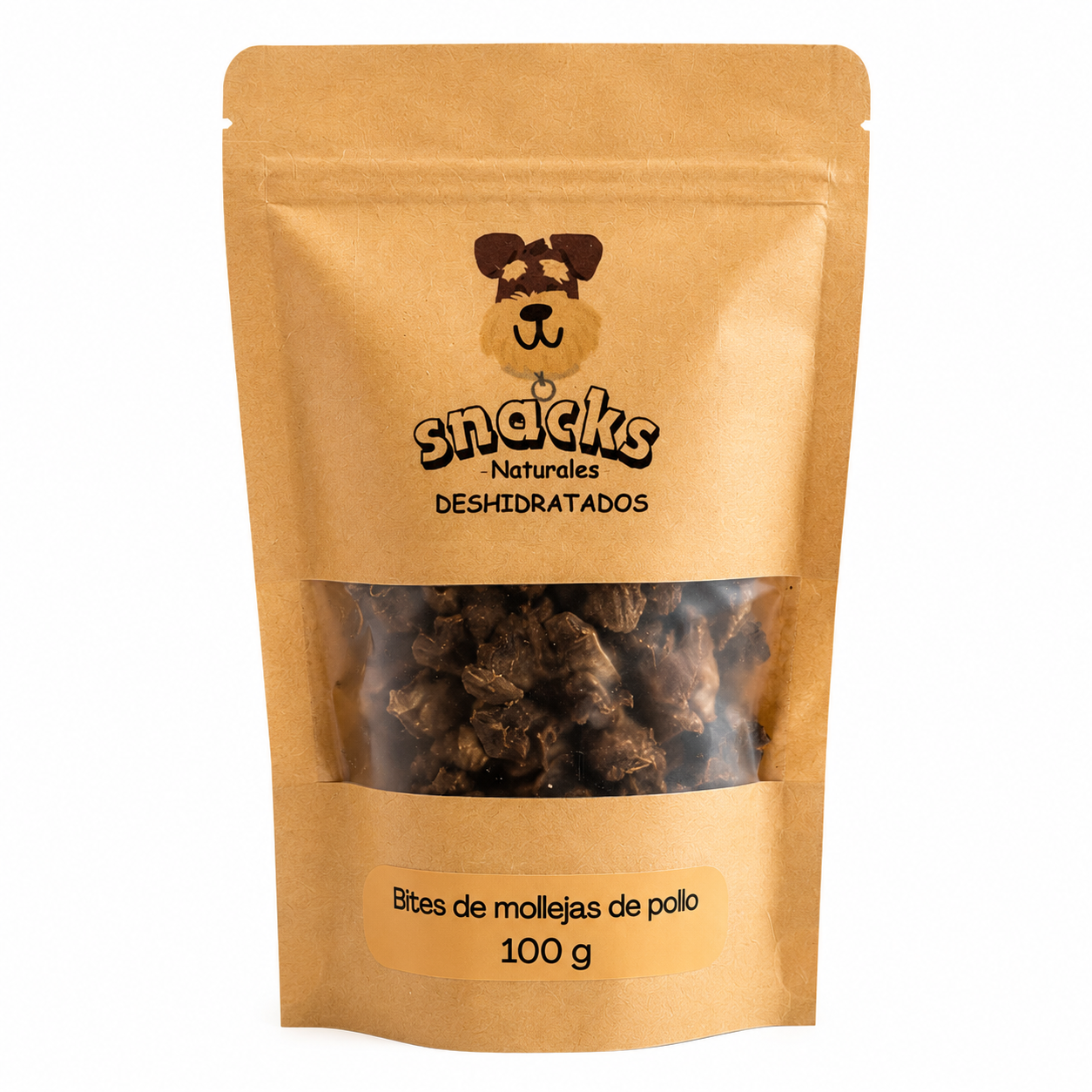 BITES DE MOLLEJAS DE POLLO DESHIDRATADAS 100G